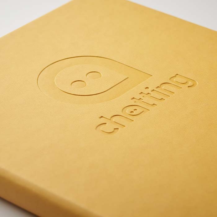 HAPUA5 Carnet A5 à couverture rigide en cuir PU avec feuilles à votre motif. publicitaire personnalisé - vue 10