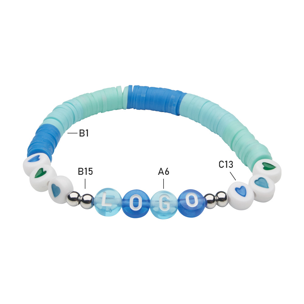 MCHM01 Bracelets à breloques personnalisés dans votre design avec des options de per... publicitaire personnalisé - vue 10