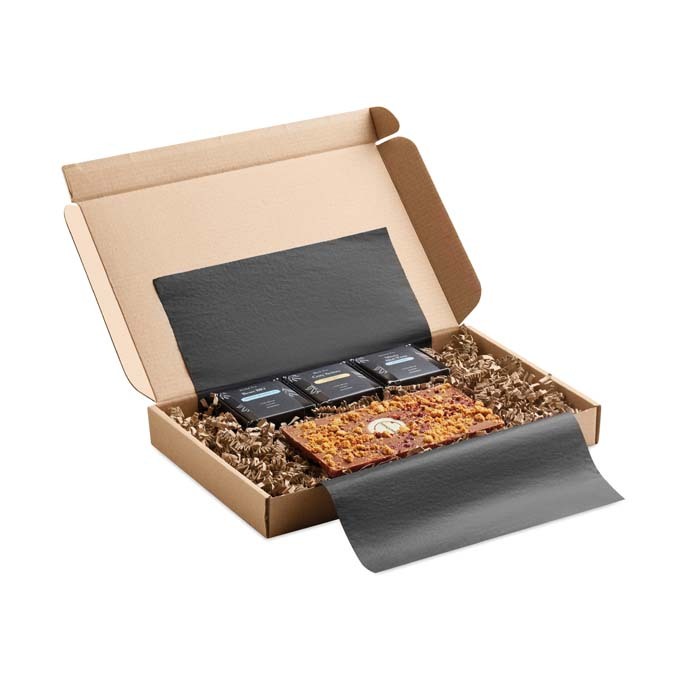 MI4005 coffret cadeau de 3 thés zen et barres chocolatées publicitaire personnalisé - vue 10