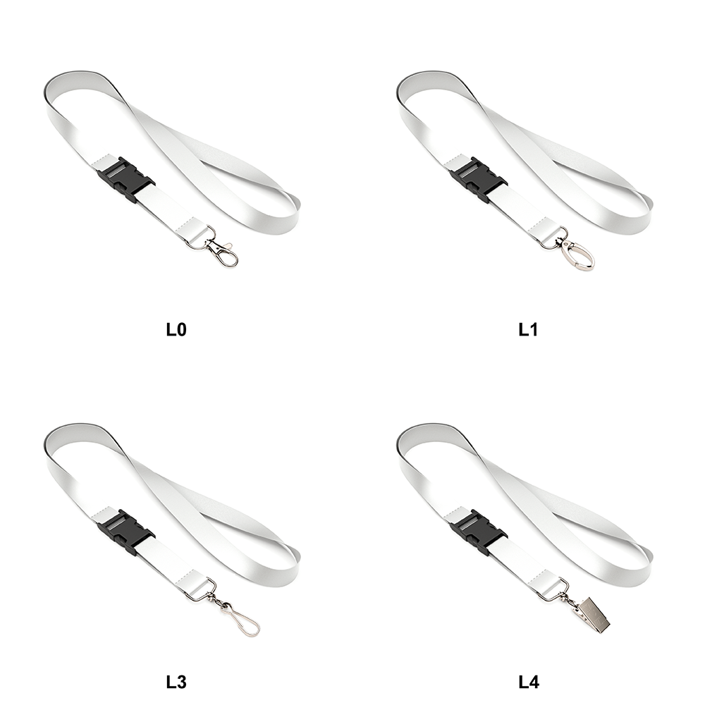 ML1204 Lanyard avec boucle et motif en quadri sur les deux faces. publicitaire personnalisé - vue 10