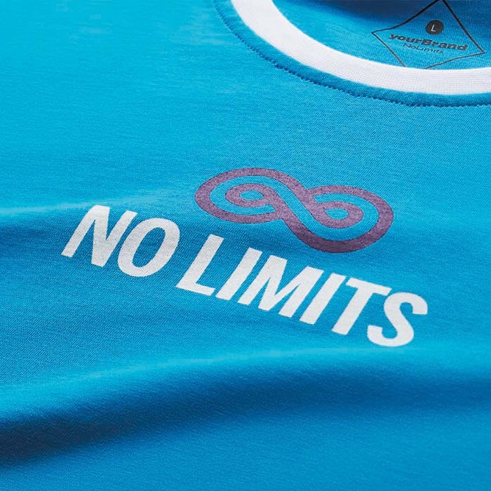 CG1001 Fabriqué en 100% coton peigné, jersey d'environ 155 gsm. Col rond bicolore. publicitaire personnalisé - vue 11