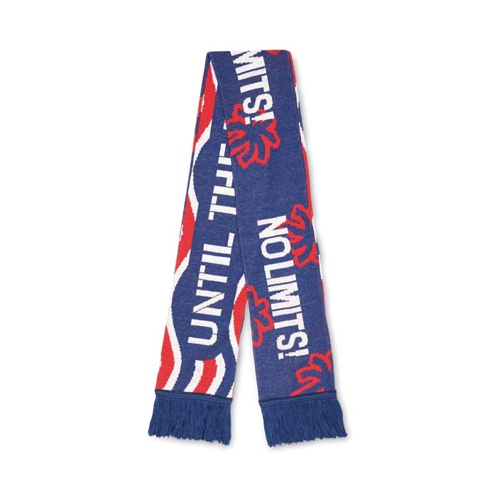 MW2007 Echarpe jacquard en acrylique double épaisseur avec votre motif multicolore p... publicitaire personnalisé - vue 11