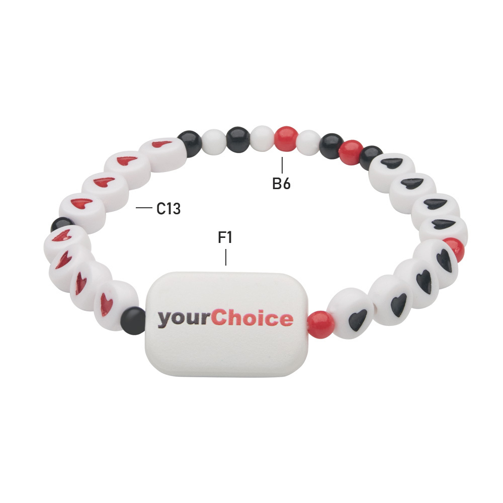 MCHM02 Bracelets à breloques personnalisés selon votre design avec la plus large gam... publicitaire personnalisé - vue 12