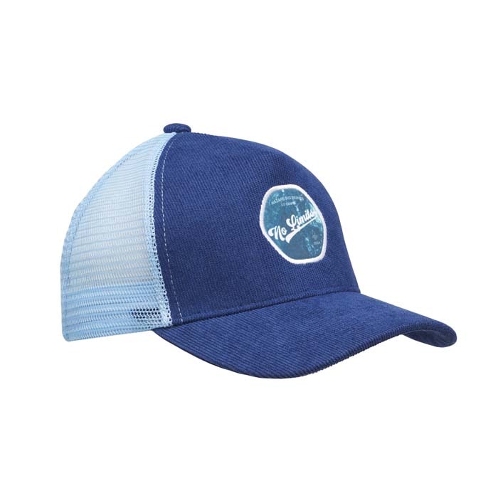 MH2209 Casquette trucker à 5 panneaux en polyester velours côtelé. publicitaire personnalisé - vue 14