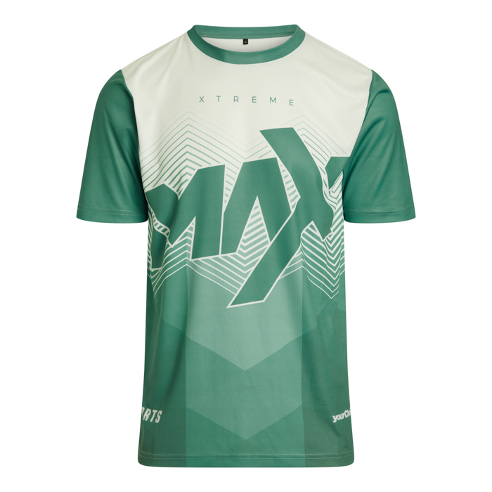 CG1302 Maillot sublimé à col ras du cou en polyester interlock testé en laboratoire. publicitaire personnalisé - vue 1