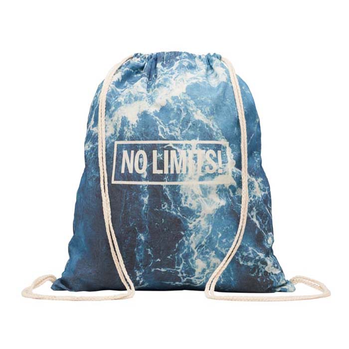 Sac à cordon en coton 140 g/m².