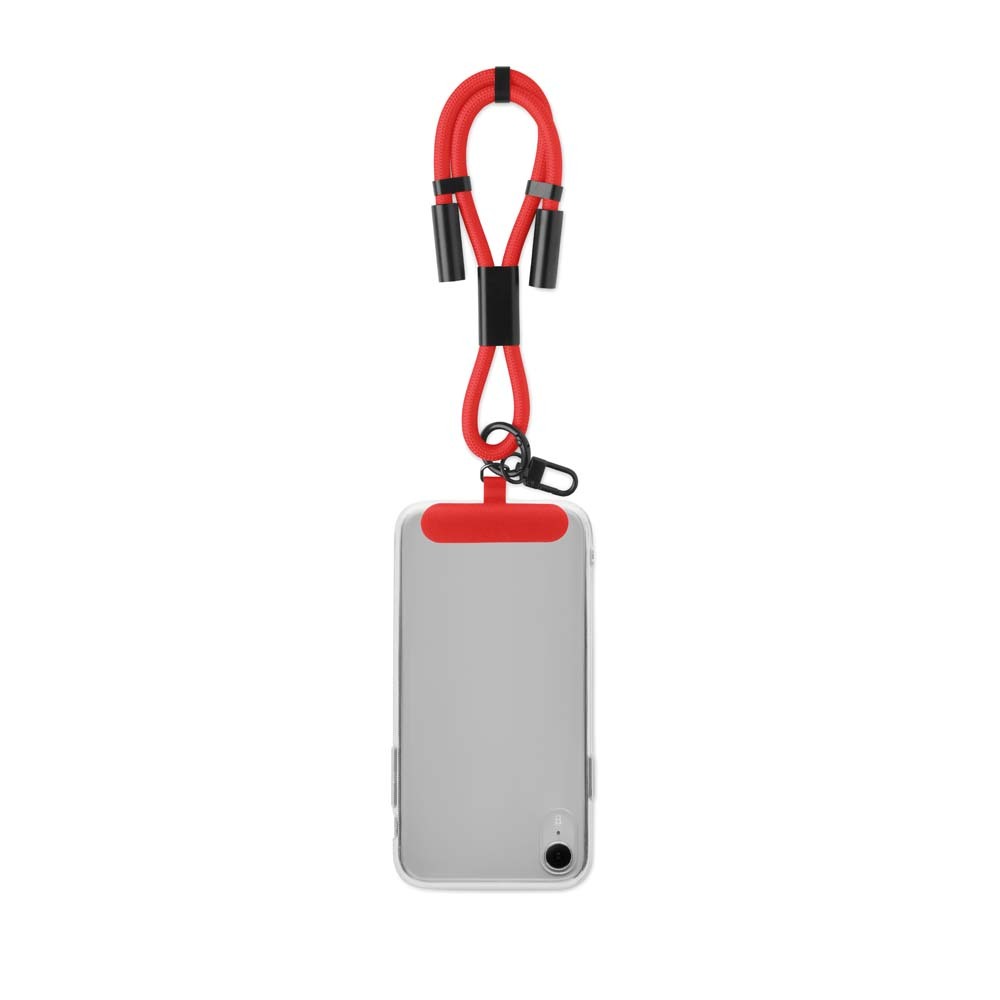 MC1007 Câble de charge ajustable de type C à C, 60W, support de téléphone à sangle c... publicitaire personnalisé - vue 1