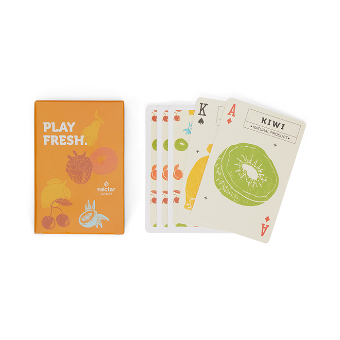 MCAD14 32 cartes de jeu avec votre dessin sur les deux faces. publicitaire personnalisé - vue 1