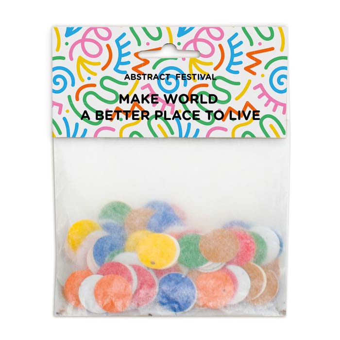 Confettis en papier semences pour transformer votre jardin en un spectacle coloré. Dimensions : 11,5x16 cm.