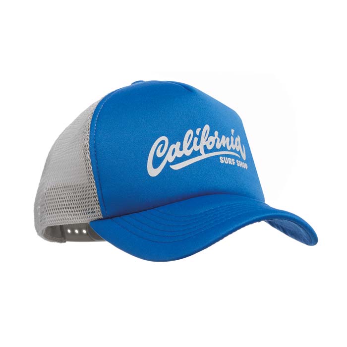 Casquette trucker à 5 panneaux.