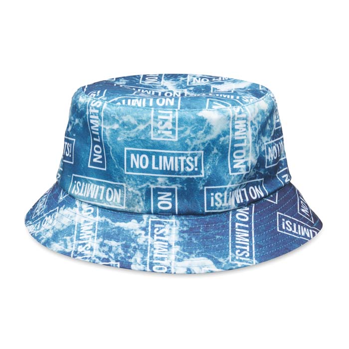 Bob réversible en quadri, taille adulte 150gsm avec bord de 5,5cm