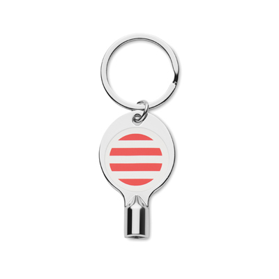 Porte-clés pour radiateur avec doming en quadrichromie personnalisé à Toulouse
