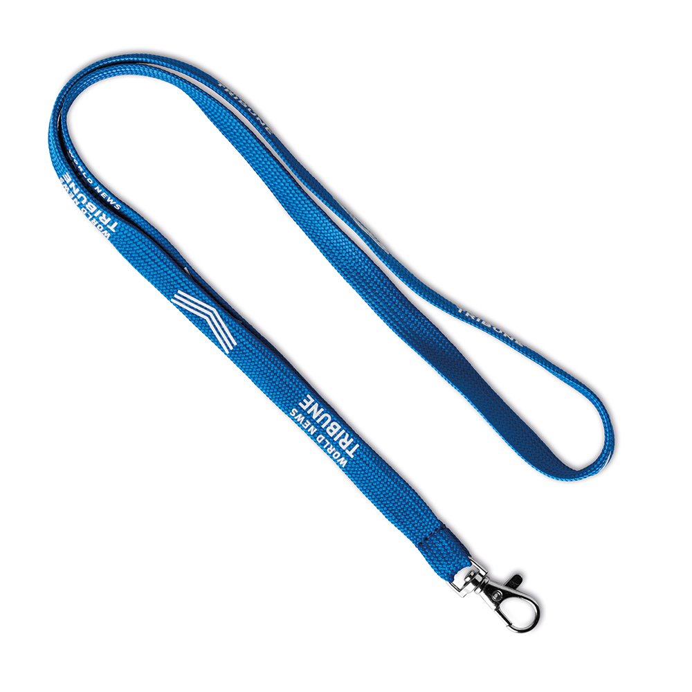 lanyard tubulaire avec impression en 1 couleur sur 1 côté.