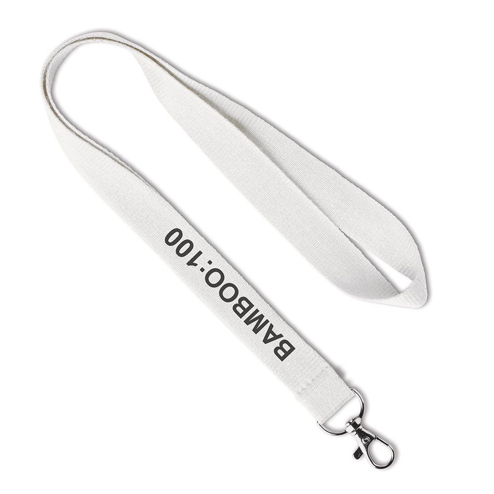 Lanyard en bambou Impression 1 couleur sur 1 face.