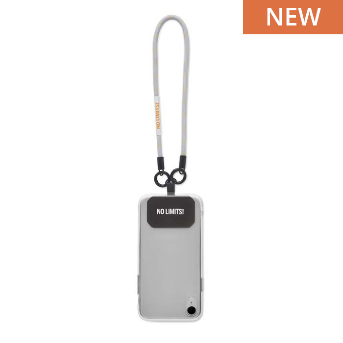 Porte-clés et porte-téléphone à cordon unique.