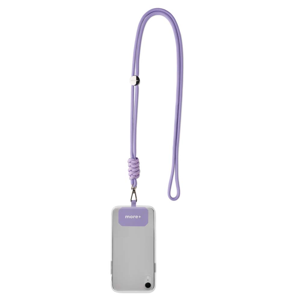 Lanyard pour téléphone à porter en bandoulière, avec nœud contrasté
