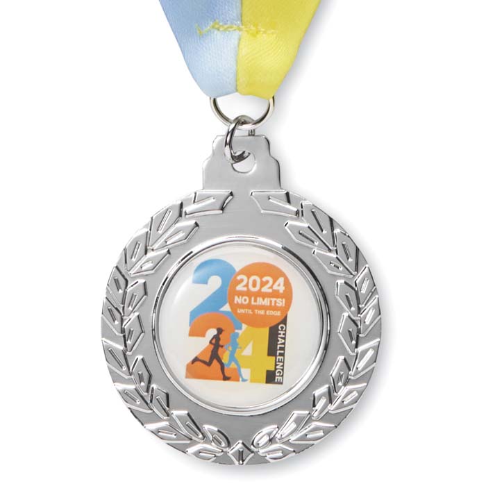 Médaille en fer de 50 mm avec doming.