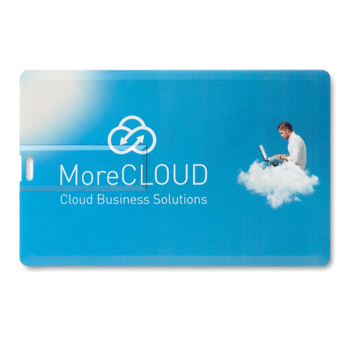 MO1159 Clé USB format carte de crédit. Impression en quadri 1 face incluse. publicitaire personnalisé - vue 1