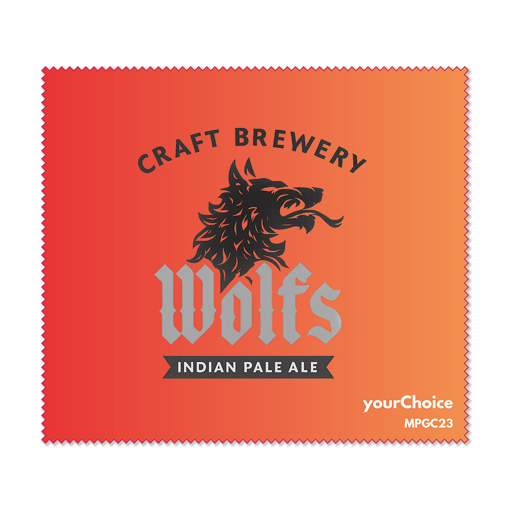 MPGC23 Chiffon de nettoyage en microfibre 170gsm (17x15cm) en quadrichromie publicitaire personnalisé - vue 1