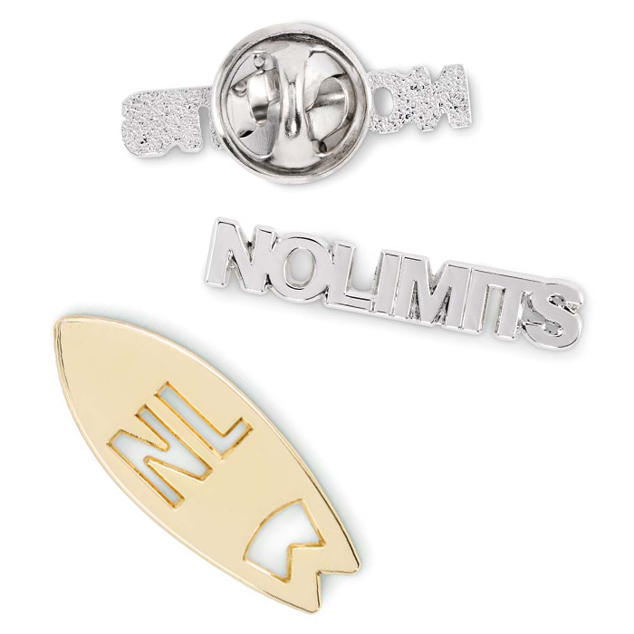 Pin's en alliage de zinc sans émail, de forme personnalisée