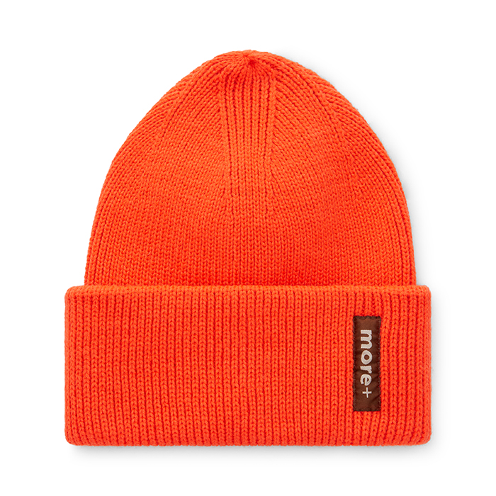 Bonnet à bord-côte haut en acrylique simple épaisseur. Également disponible en RPET : MW1119