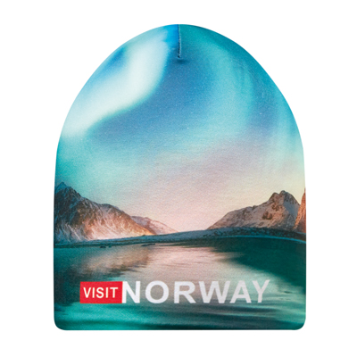 MW5004 Bonnet imprimé en quadri sur toute la surface , double épaisseur en 100% poly... publicitaire personnalisé - vue 1