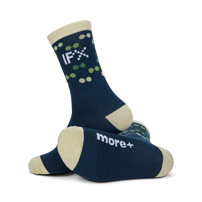 MWWS21 Chaussettes en laine mérinos jacquard de votre choix. Tailles : 32/35, 36/39,... publicitaire personnalisé - vue 1