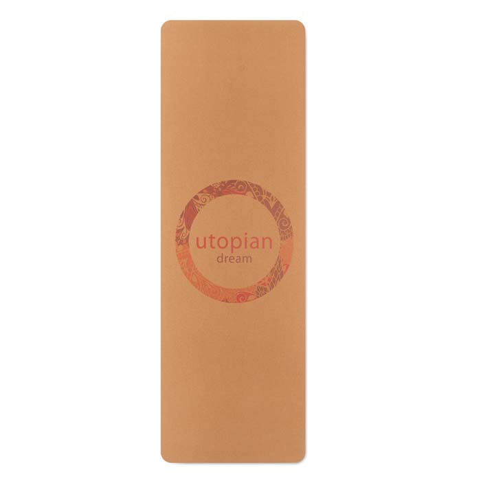 Tapis de yoga en quadri 100% liège et caoutchouc.