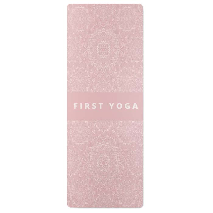 MYMT03 Tapis de yoga en PU de noix de coco et caoutchouc publicitaire personnalisé - vue 1