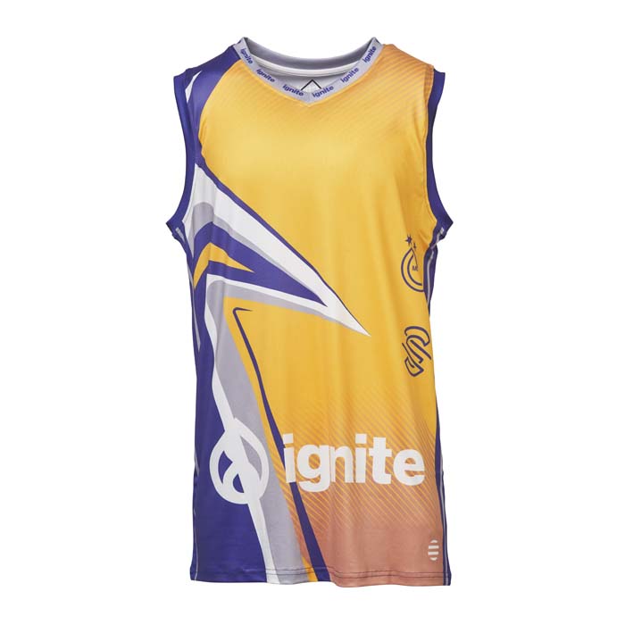 SG1011 Maillot de basket-ball sublimé et col en V élastique Premier. publicitaire personnalisé - vue 1