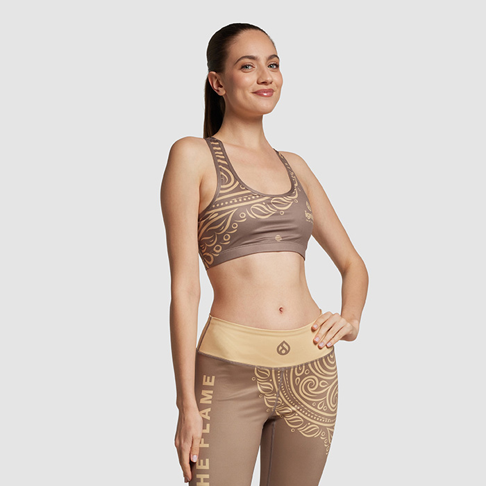 Top de yoga sublimé de première qualité.