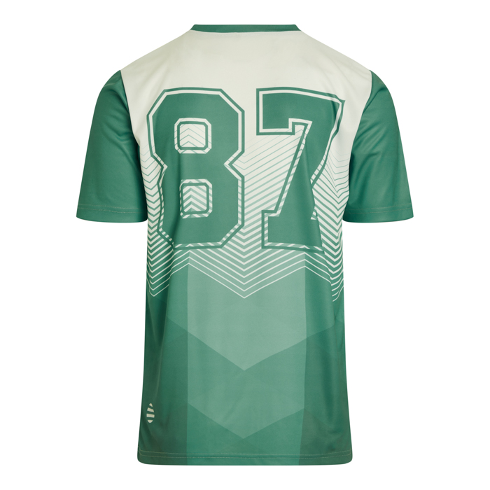 CG1302 Maillot sublimé à col ras du cou en polyester interlock testé en laboratoire. publicitaire personnalisé - vue 2