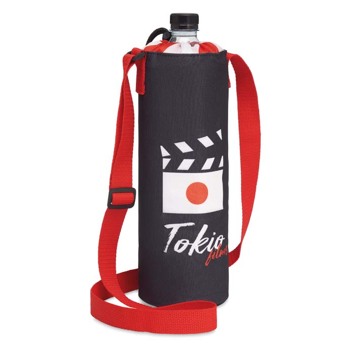 MB2006 Sac isotherme pour bouteille en quadri avec cordon de serrage. publicitaire personnalisé - vue 2