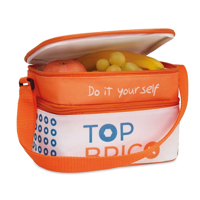 Lunch bag compact sublimation quadri vue détail personnalisation