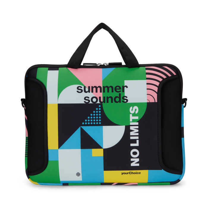MB5008 Pochette pour ordinateur portable en néoprène sublimé avec fermeture éclair. publicitaire personnalisé - vue 2