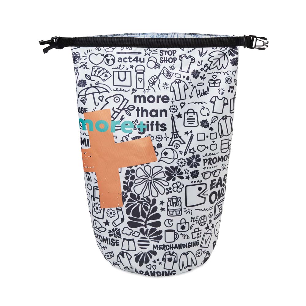 MB8009 Sac étanche de 10 L en tissu ripstop fabriqué à partir de PET recyclé, avec s... publicitaire personnalisé - vue 2
