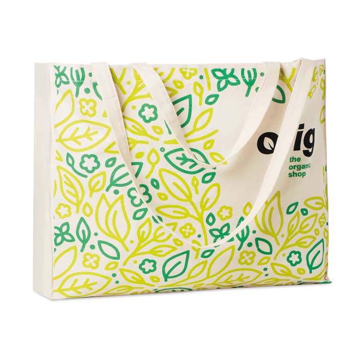 MB8106 Sac en coton 180 g/m² avec soufflet et longues anses. publicitaire personnalisé - vue 2