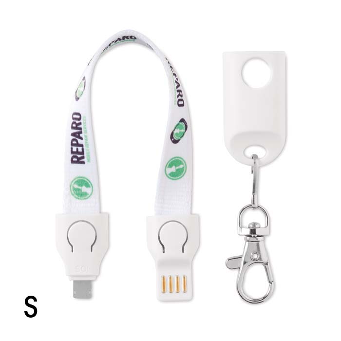 MC1004 Câble de recharge. Votre design en quadri sur les deux faces. publicitaire personnalisé - vue 2