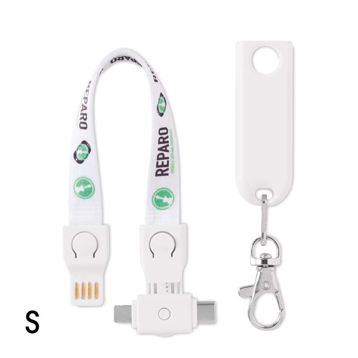 MC1005 Câble de recharge. Votre design en quadri sur les deux faces. publicitaire personnalisé - vue 2