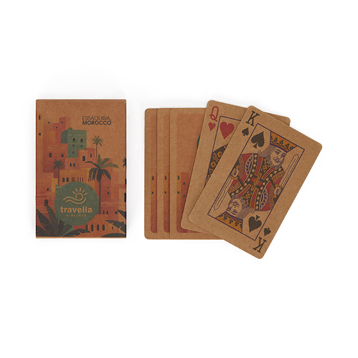 MCAD12 32 Cartes de jeu recyclées, votre design sur 1 face. publicitaire personnalisé - vue 2