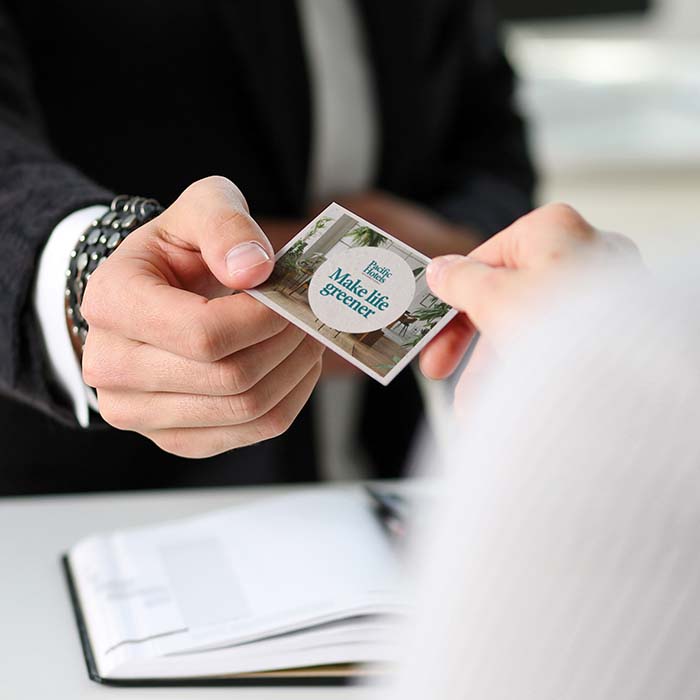 MG6907 Carte de visite en papier semences imprimée en quadri. publicitaire personnalisé - vue 2