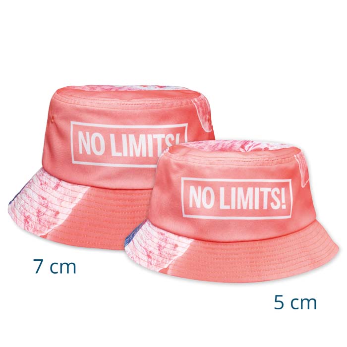 MH2321 Bob en polyester 260gsm en quadrichromie. Motif sur un côté et choix entre un... publicitaire personnalisé - vue 2