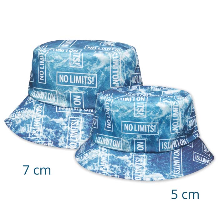 MH2322 Bob réversible en polyester 260 g/m² en quadrichromie. Design sur deux côtés ... publicitaire personnalisé - vue 2