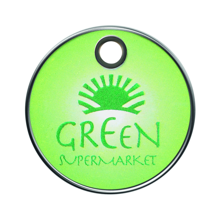 MK4007 Jeton imitation émail dur avec impression en couleur (0,50 €/1 €/1 £). publicitaire personnalisé - vue 2