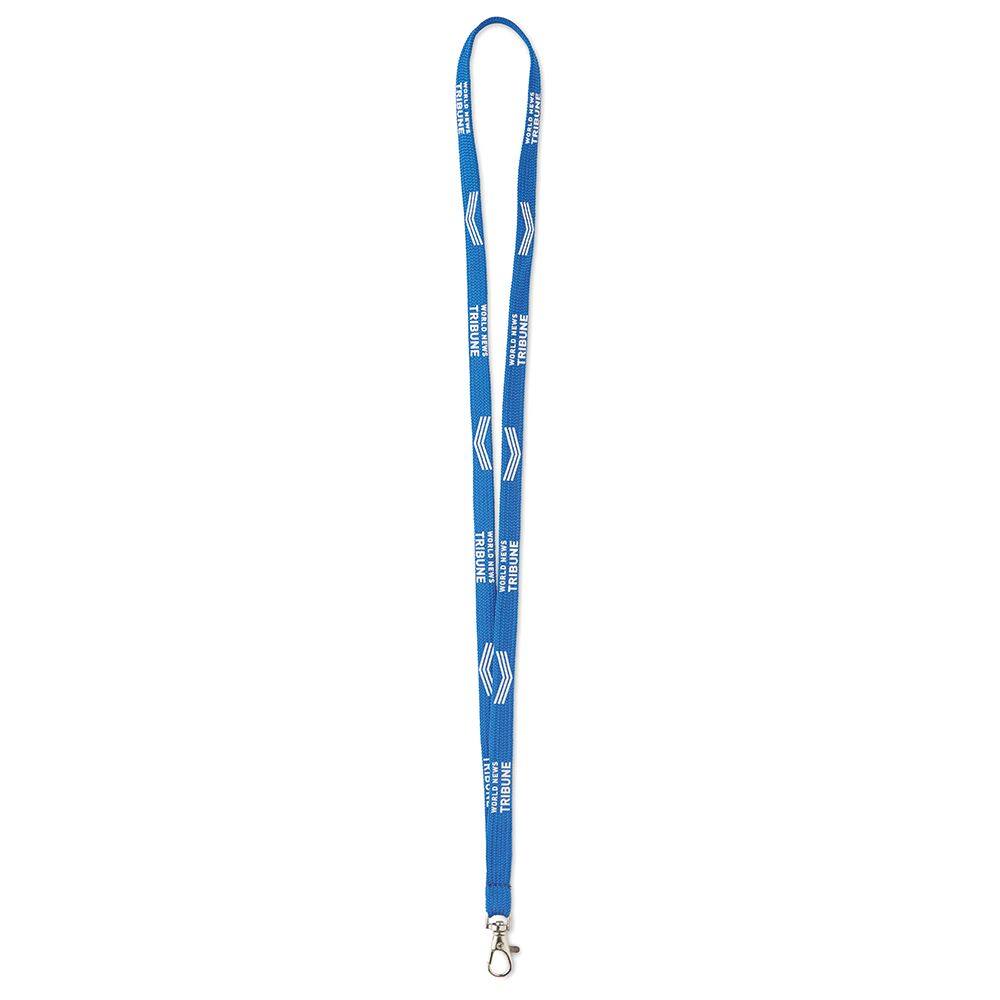 ML1013 lanyard tubulaire avec impression en 1 couleur sur 1 côté. publicitaire personnalisé - vue 2