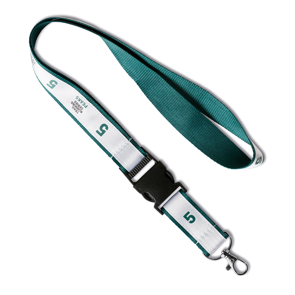 ML1132 Lanyard avec boucle et impression 1 couleur sur le satin. publicitaire personnalisé - vue 2