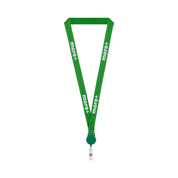 ML1161 Polyesteristä valmistettu painettu kaulanauha, jossa on pyöreä jojo. Kaulanau... publicitaire personnalisé - vue 2