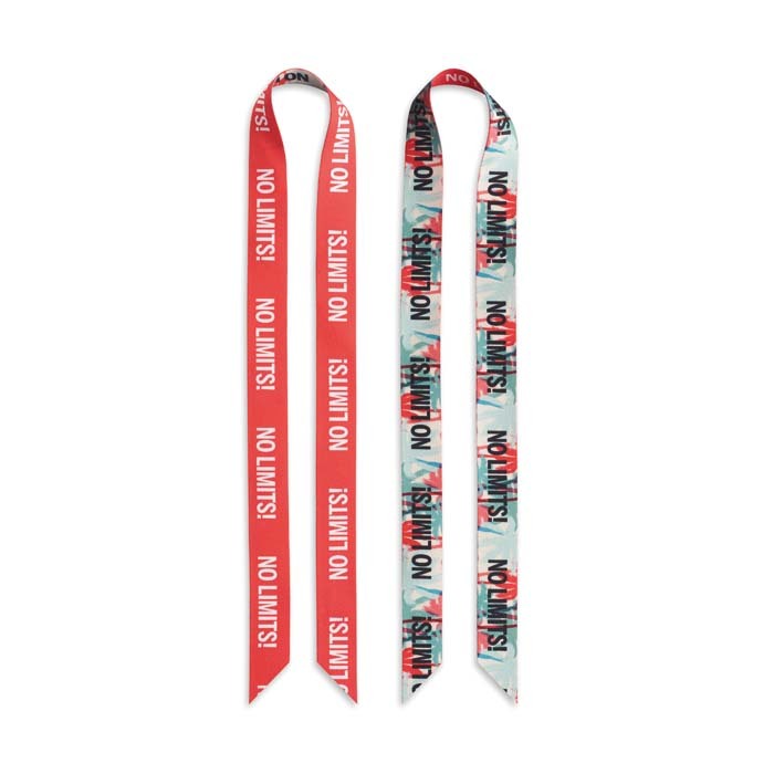 ML1384 Lanyard porte-badge en rPET sublimé sans crochets métalliques. publicitaire personnalisé - vue 2