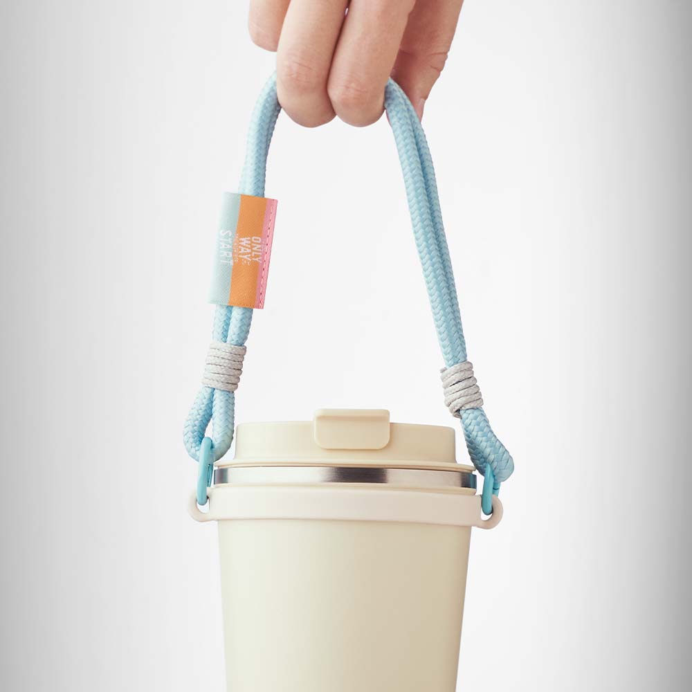 MLBH03 Porte-bouteille en corde avec étiquette logo selon votre design. publicitaire personnalisé - vue 2