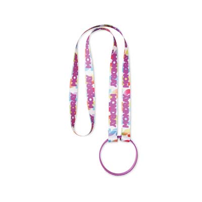 MLBH16 Lanyard sublimé 2 faces avec porte-bouteille. publicitaire personnalisé - vue 2